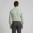 Self Design Light Green Shirt : Business