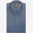 Self Design Light Blue Shirt : Business