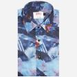 Print Blue Shirt : Ditto