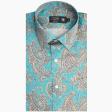 Print Blue Shirt : Ditto