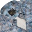 Print Blue Shirt : Party