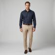 Self Design Dark Blue Shirt : Business