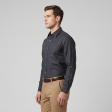 Self Design Dark Blue Shirt : Business
