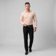 Stripes Peach Shirt : Business