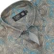 Print Blue Shirt : Ditto