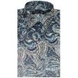 Print Blue Shirt : Ditto