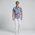 Print Blue Shirt : Ditto