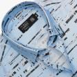 Print Blue Shirt : Ditto
