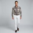 Print Brown Shirt : Ditto