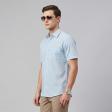 Self Design Light Blue Shirt : Ditto