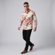 Print Peach Shirt : Party