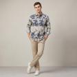 Print Cream Shirt : Party