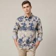 Print Cream Shirt : Party