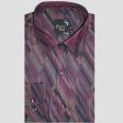 Print Purple Shirt : Party