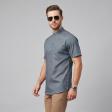 Self Design Blue Shirt : Ditto