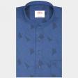 Self Design Navy Blue Shirt : Ditto