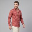 Print Rust Shirt : Party