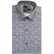Print Blue Shirt : Party