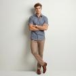Print Blue Shirt : Party