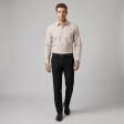 Self Design Mauve Shirt : Business