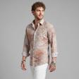 Print Rust Shirt : Party
