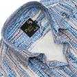 Print Blue Shirt : Party