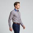 Stripes Peach Shirt : Business