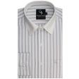 Stripes Gray Shirt : Business