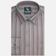 Stripes Brown Shirt : Business
