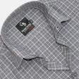 Checks Gray Shirt : Business