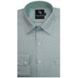 Self Design Light Green Shirt : Business