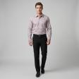 Self Design Mauve Shirt : Business