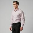 Self Design Mauve Shirt : Business