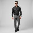 Self Design Black Shirt : Business