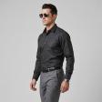 Self Design Black Shirt : Business