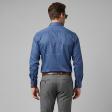 Self Design Navy Blue Shirt : Business
