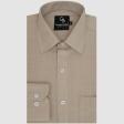 Self Design Fawn Shirt : Business