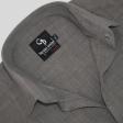 Self Design Gray Shirt : Business