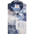 Print Blue Shirt : Ditto