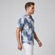 Print Blue Shirt : Ditto