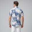 Print Blue Shirt : Ditto