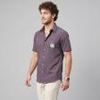 Combination Dark Brown Shirt : Ditto