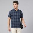 Checks Dark Blue T-shirt : Regular