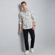 Print Blue Shirt : Party