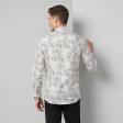Print Blue Shirt : Party