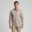Print Brown Shirt : Party