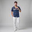 Combination Navy Blue Shirt : Ditto