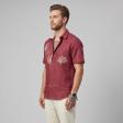 Handpainted Maroon Shirt : Ditto