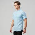 Plain Aqua Blue Shirt : Ditto