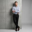 Stripes Light Gray Shirt : Business